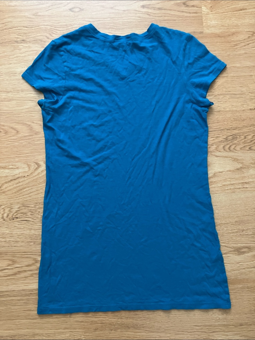 Vince Women’s Teal-Blue Short Sleeve V-Neck Top. Sz M - Picture 4 of 4